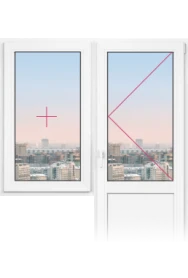 Балконный блок Rehau Intellio 80 1700x2100 - фото - 1